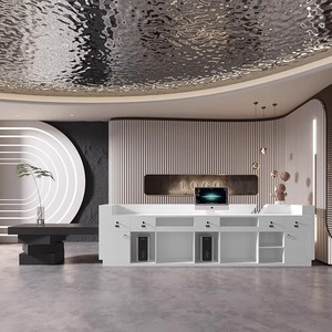 בית מלון חברה קלאבהאוס משרד קבלה שולחן בגדים חנות יופי סלון בר הקופה צבע התאמה אישית דלפק - Product Image 6