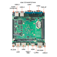 Placa base Poe Mini Itx de 3,5 pulgadas N305 placa base 2 * COM 2 * RS232/485 placa base delgada Itx