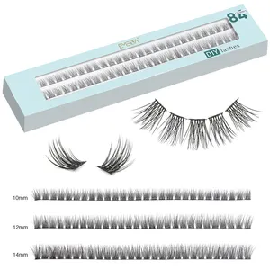 New Arrival Lash Clusters Private Label Superfine Invisible Band Pre Cut Cluster Lashes Natural Lash Home DIY Eyelash Extension