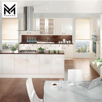 Usine ensemble pas cher petite armoire de cuisine moderne set designs shaker blanc acrylique armoires de cuisine pakistan