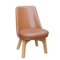 Chaise rembourrée en bois massif avec accoudoirs, style minimaliste moderne, pour restaurant, bibliothèque, bureau, usage commercial