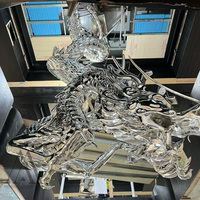 Statue de dragon oriental géante en fibre de verre, grande sculpture FRP sur mesure pour hall d'hôtel, décoration artistique moderne