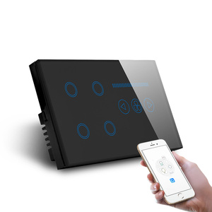 Interruptor de Pared Inteligente MakeGood de 147 mm, Control Remoto por Wifi con Aplicación Tuya, Panel de Vidrio Templado, para Uso en Hogar y <span class=keywords><strong>Hotel</strong></span> - Product Image 2