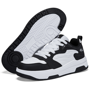 Baskets compensées en <span class=keywords><strong>cuir</strong></span> blanc pour femme, nouvelle mode 2026, chaussures de qualité supérieure, baskets à plateforme décontractées pour femme - Product Image 3