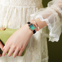 Miboni 2023L Montre-bracelet vintage japonaise à mouvement Seiko à quartz, ensemble avec bracelet, collier et bijoux, coffret cadeau pour femme