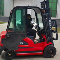 Chargeurs approuvés par l'usine de haute qualité1 tonne 2 tonnes AC alimenté transpalette électrique chariot élévateur