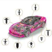 Expansion universelle en plastique de voiture à travers la boucle de vis de clou