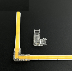 L kết nối nhanh chóng 5mm <span class=keywords><strong>8mm</strong></span> 10mm hàn miễn phí 2pin L hình dạng solderless pha lê góc góc kết nối COB SMD <span class=keywords><strong>LED</strong></span> Strip ánh sáng - Product Image 1