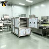 Tek PLC-gestuurde 1M2 laboratoriumvriesdroger met koudeval 2m2 kleine schaal roestvrijstalen pilot-vriesdroogapparatuur voor vacuümgebruik