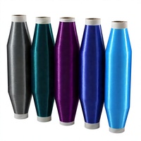 Fil de couture et de broderie en nylon PA6 monofilament teint noir haute ténacité 0,10 mm 90G