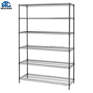 6 שכבות תיל מדפי תיל מדפים חוט מדפים אחסון עגלה עם גלגלים - Product Image 6