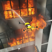 Drone de lutte contre les incendies à haute pression en plastique avec pompe à eau, prêt à voler, 4100 PSI, pour usage domestique et lavage de voitures
