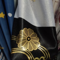 Tissu de rideau occultant de luxe bronzant en gros