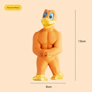 Jouet de canard de poulet de muscle de latex imperméable écologique d'auto-divertissement pour <span class=keywords><strong>les</strong></span> Golden Retrievers Malamutes d'Alaska - Product Image 6