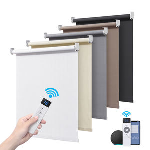 تصميم عصري حمار وحشي الستائر التعتيم المزدوج الظل المدمج في ظلال الأسطوانة الكهربائية الآلية - Product Image 1