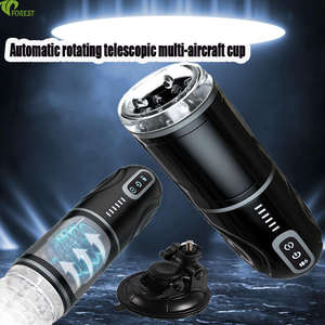Masturbador Masculino Gia Airplane Cup, Carga USB, Totalmente Automático, Rotación Telescópica, Vibrador Multifrecuencia - Product Image 5