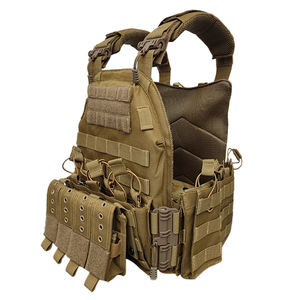 Gujia Tactico Porte-plaques Système Molle découpé au Laser à dégagement rapide Gilet de <span class=keywords><strong>taupe</strong></span> tactique Gilet de camouflage léger et réglable - Product Image 3