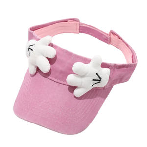 Casquette de soleil Mickey Mouse en jean à bord court, respirante, pour femme, protection extérieure, accessoire de mode - Product Image 3
