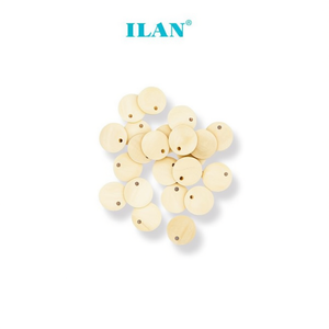 Perline a disco in legno Ilan 5x15mm 20 pezzi per la creazione di gioielli - Product Image 2