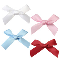 Haute qualité en gros personnalisé pré lié cadeau emballage boîte Ribon Satin arc ruban de soie pour la décoration