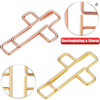 LISI Mignons trombones et signets en forme de croix Pinces amusantes pour le bureau ou l'école Cadeaux en métal durable