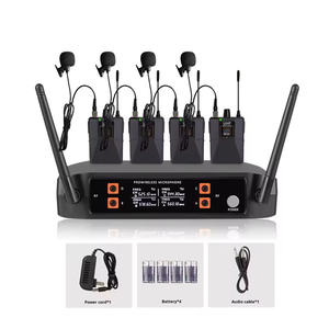 Microphone sans fil pour karaoké à domicile, chant en plein air, télévision, karaoké, conférence, performance, microphone K4 30Hz-15kHz - Product Image 1