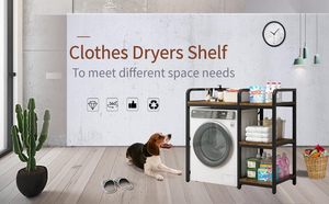 <span class=keywords><strong>Scaffale</strong></span> a 4 livelli per bagno, mobiletto salvaspazio per lavatrice, scaffalatura multiuso per asciugabiancheria - Product Image 6
