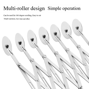 Wholesale Wholesale Stainless Steel Pizza Cutter Pastry <b>Bread</b> Dough Roller <b>Knife</b> Premium Quality Kitchen Accessory - Product Image 4