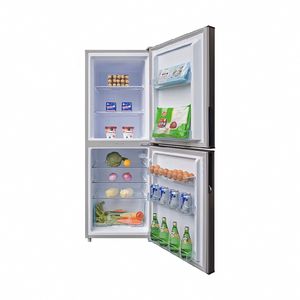 Réfrigérateur domestique à <span class=keywords><strong>double</strong></span> porte et congélateur supérieur de 252 litres, moitié congélateur, moitié réfrigérateur - Product Image 1