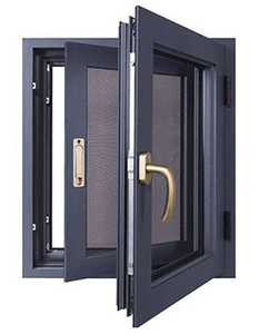 Nhà máy cung cấp hoạt động trơn tru âm thanh bằng chứng nhôm cửa sổ dễ dàng làm sạch Con lăn mù bay lưới bao gồm - Product Image 1