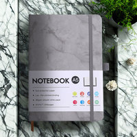 Vente en gros directe A5 PU cuir dur cahier d'affaires personnalisable Logo imprimé sangle élastique et reliure thermique inclus