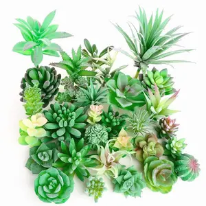 Diverse Groothandel Fabriek Diy Mini Faux Planten Plastic Planten Kunstmatige Succulent Voor Home Decoratie