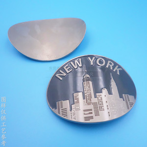 Autocollants en métal alliage de zinc, logo incurvé 40 mm, plaque signalétique pour la décoration des emballages de tasses à café et de boissons - Product Image 1