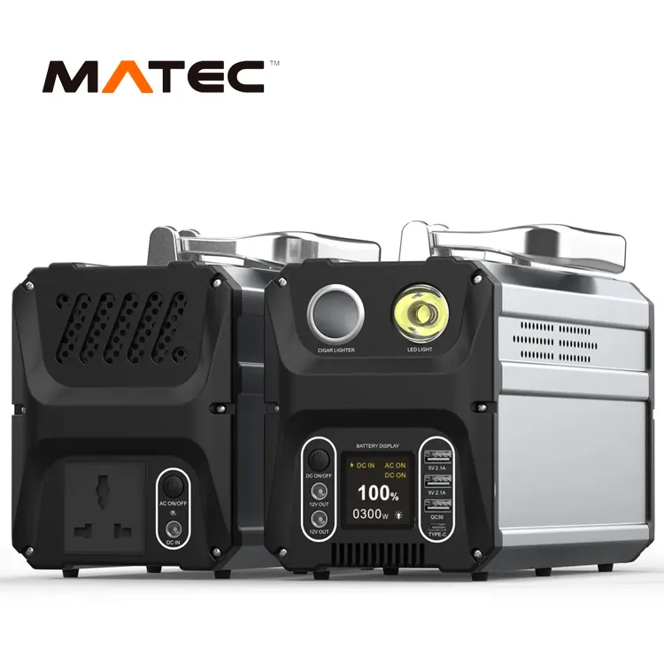 Prix de gros grande capacité 300W 500w centrale électrique portable pour le camping centrale électrique à batterie portable avec chargement Bluetooth