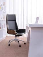 Ode Joy Office Boss Chaise à dossier haut Style nordique Simple Design moderne de luxe Chaise élévatrice de refroidissement ergonomique pour une étude confortable