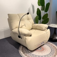 Fauteuil inclinable à oreilles de chat, fauteuil pivotant à fonction de balancement avec support pour téléphone pour salon, meubles de maison