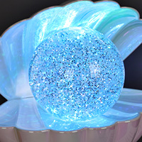 Décoration avec une lampe liquide RVB vibrante, veilleuse flexible alimentée par batterie, design contemporain, lampe de table centrale en forme de coquille