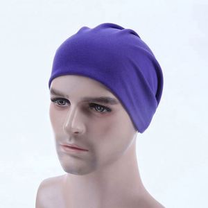 New Solid Color Casual Baggy Slouchy Adjustable Cotton Beanies Unisex Men Autumn Spring Hip Hop Soft Ear <b>Warmer</b> Skullcaps Bonnet - Product Image 1