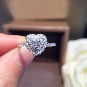 Anello a Forma di Cuore per Donne, Delicato Stile Coreano, Accessorio Romantico alla Moda per Feste, Regalo - Product Image 6