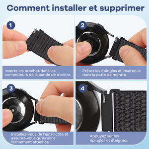 Bracelets de montre de 18 mm pour Garmin <span class=keywords><strong>Venu</strong></span> <span class=keywords><strong>2S</strong></span>/<span class=keywords><strong>Venu</strong></span> 3S/<span class=keywords><strong>Vivoactive</strong></span> 4S/Vivomove 3S/Forerunner 255s/255s Music/265s, bracelets de montre pour hommes et femmes - Product Image 4