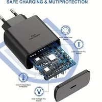 Chargeur Super Rapide Original 45W PD 45W pour Charge Rapide Adaptative pour S24 Ultra S23 S22 S21 Note 10 Note 20 Plus USB-C