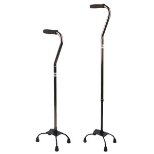 Canne réglable à quatre pieds avec design antidérapant pour personnes âgées et handicapées, aide à la marche légère et durable - Product Image 3