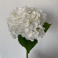 Dekorasi Panggung Acara Pernikahan B-732, Rangkaian Bunga Palsu, Bunga Hydrangea Putih, Bunga Hydrangea Buatan, Bunga Hydrangea Grosir