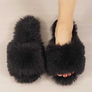 Pantuflas de Invierno para Mujer, Antideslizantes, de Peluche, con Punta Abierta, de EVA, para Interiores - Product Image 2