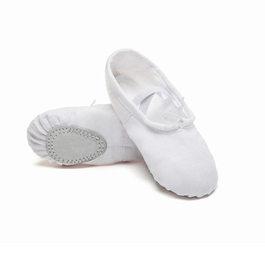 Màu hồng mềm vải múa ba lê Giày nhảy chia duy nhất nữ diễn viên <span class=keywords><strong>Ballet</strong></span> dép phẳng cho các trường học cho thực hành múa ba lê và hiệu suất - Product Image 2