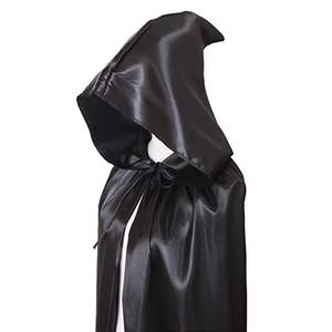 Capa de Halloween para Adultos y Niños, Disfraz de Ceñudo Guardián de la Muerte, Accesorio para Fiesta, Capa con Capucha y Cinta de Satén - Product Image 4
