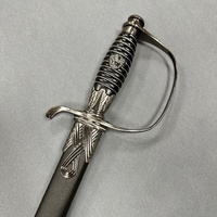 Espada Decorativa de Metal para Colección, Espada Ceremonial de Guardia de Honor para Levantamiento de Banderas, Espada Negra Medieval Masónica de Caballero Templario