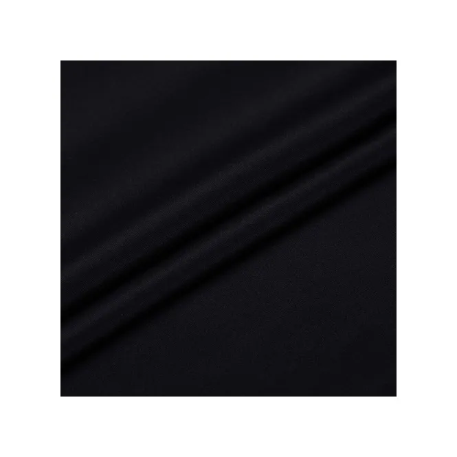 Howmay Tecido Crepe de seda pura preto pesado 30m/M 45" 114cm 100% Tecido Crepe de seda