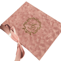 Boîte cadeau en velours personnalisée avec doublure en satin pour porte-cartes de crédit de luxe, vente en gros directe d'usine, rigide et magnétique