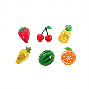 Pince à cheveux en forme de fruit 9 cm, colorée, pour femmes et filles - Product Image 2